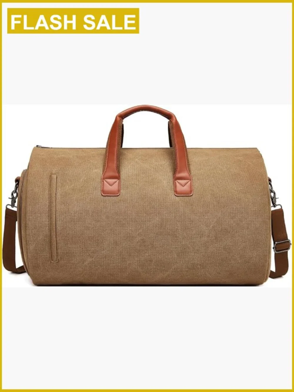 Convertible Garment Duffel Bag 2-in-1 Canvas Travel Suit Bag Weekender with